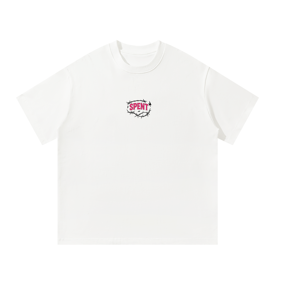 White Barbed Tee