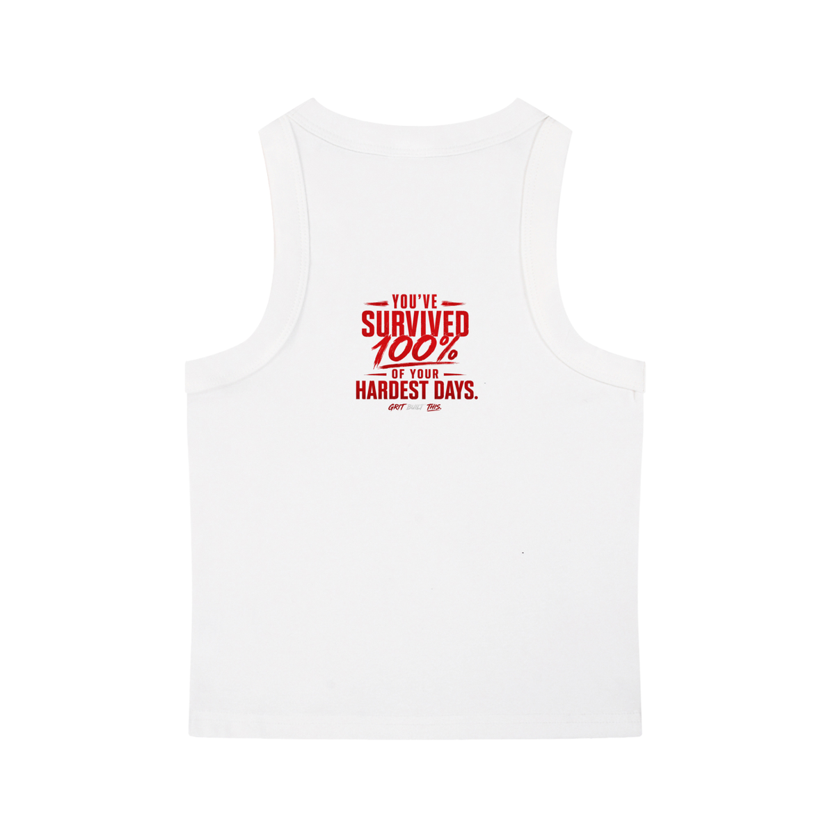 AD - Survived Tank (White)